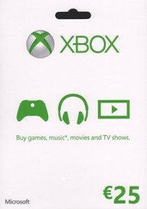 XBOX 25€ Karte xbox-gift-card-25-euro